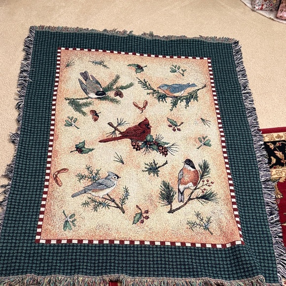Other - Bird-Themed tapestry throw